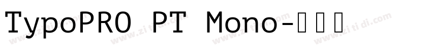 TypoPRO PT Mono字体转换
